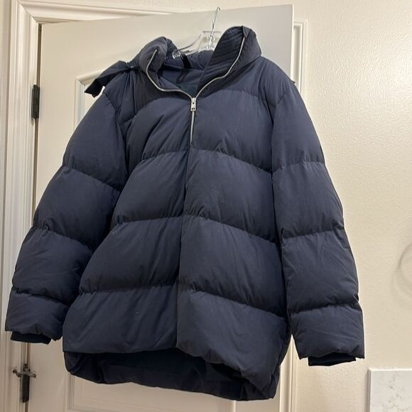 COS navy blue puffer jacket - Picture 2 of 16